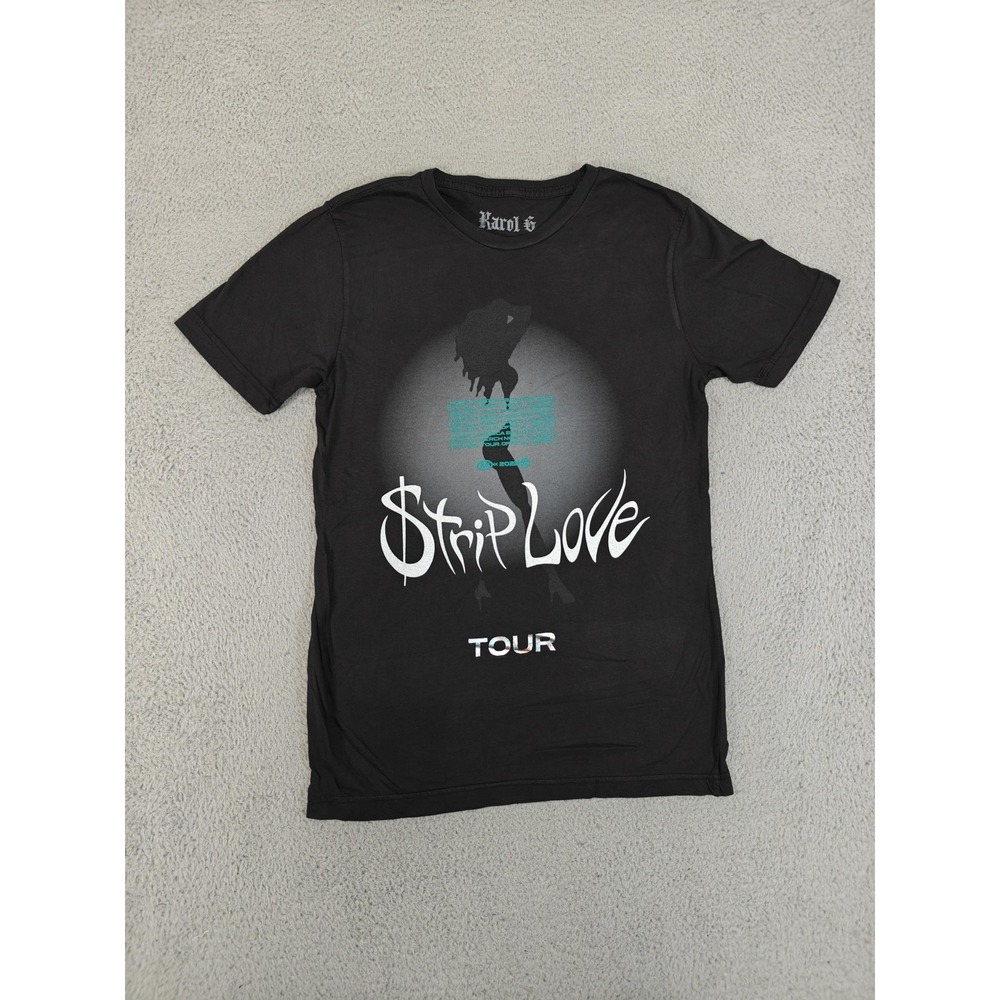 Karol G Strip Love Tour Shirt Mens Small Concert Music 2022 Graphic Tee Band New